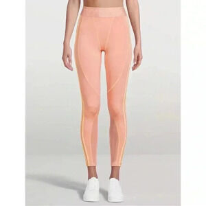 IVY PARK High-Waisted Leggings With Mesh Panels Pink Light Small Adidas Logo